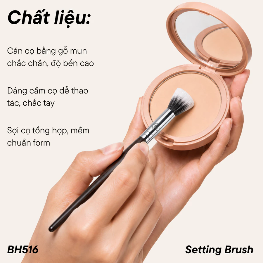 Cọ Phủ Phấn Chi Tiết BH Cosmetics Setting Brush BH516